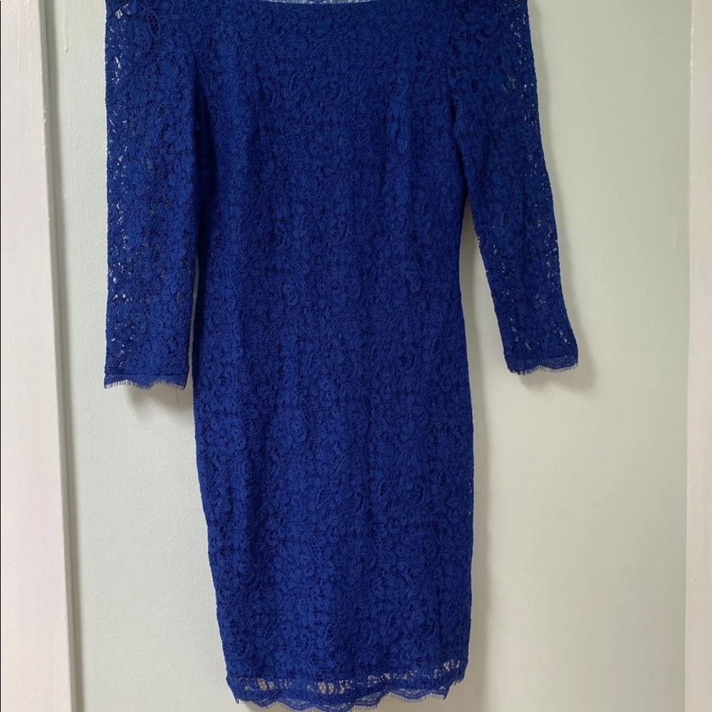 Bodycon Royal Blue Lace Dress